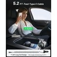 thumbnail image 3 of 70W Car Charger for iPhone 17 Pro Max, USB C Car Charger Fast Charging with 5.2Ft Type C Coiled Cable, Super Fast USBC Phone Cigarette Lighter Adapter for iPhone 17/16/15, iPad,Samsung,Android, 3 of 4