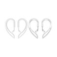 thumbnail image 1 of wonima44 2 Pairs Ear Hook Compatible with AirPods Pro 3 2 1 Gen, Multi-Dimensional Adjustable Ear Holder (White+Transparent), 1 of 1