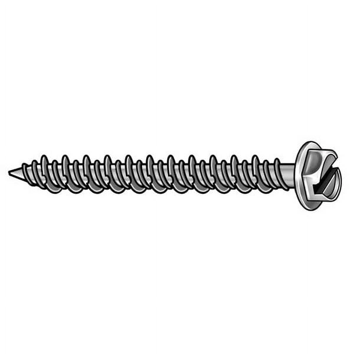 Tapcon Concrete Anchor Screw,Hex,1/4 in,PK100 3161407