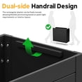 thumbnail image 4 of GONICHA Outdoor Planter Box,Large Rectangular All-Weather Garden Bed for Plants, Flowers, Black, 4 of 8