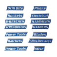thumbnail image 2 of 12 Pack of Magnetic Toolbox Labels, 3D Printed Magnetic Tool Box Labels, Reusable Tags for Steel Toolboxes, Carts, Drawers, and Cabinets, Easy to Stick and Remove, 2 of 3