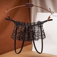 thumbnail image 2 of Arnés para Mujer Gibobby Calzoncillos Damas Encaje Tanga Sexy Negro Talla Única, 2 of 2