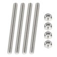 thumbnail image 1 of Uxcell Fully Threaded Rods with Right Hand Thread Bar Studs and Nuts for Various Applications 5/16-18 4, 1 of 6
