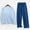 Dark Blue, variant on Aueoeo Men's Plus Size Shirts & Baggy Wide Leg Pant Two Pieces Sets Long Sleeve Pullover Jogging Casual Suits
