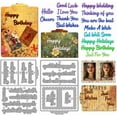 thumbnail image 1 of Troqueles de metal con texto de bendición y agradecimiento, carpeta, marco para sellos, troqueles de feliz boda, te amo, buena suerte, mejores deseos, plantilla de corte y repujado, 1 of 9