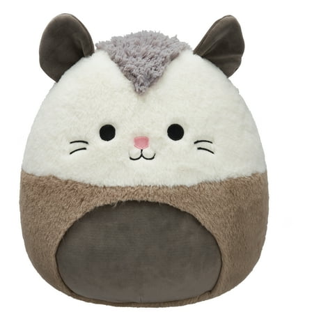 Squishmallows FuzzAMallow Official 12 inch Luanne the Grey and White Possum - Child's Ultra Soft Plush Toy
