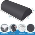 thumbnail image 2 of Foot Rest for Under Desk at Work Office Desk Accessories with Memory Foam and Washable Removable Cover  Foot Stool for Office  Car  Home to Foot Support and Relax Ankles(Black)., 2 of 6