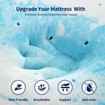 Subrtex 4" Mattress Topper Full Memory Foam Pad in a Box Wave Pattern