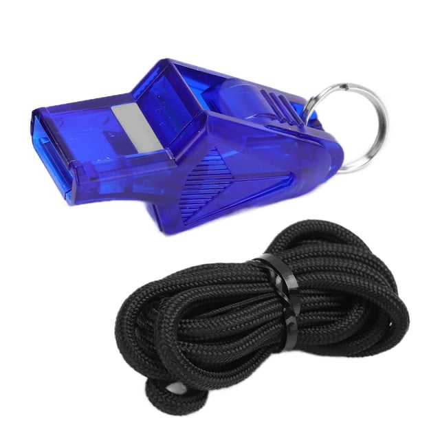 Silbato de árbitro Silbato de sonido portátil, nítido, resistente, duradero, para competiciones y deportes, azul oscuro