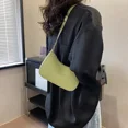 thumbnail image 4 of Bolsos de mano sencillos y modernos para mujer, estilo retro, de piel sintética de color liso, tipo bandolera, estilo hobo, estilo casual., 4 of 6