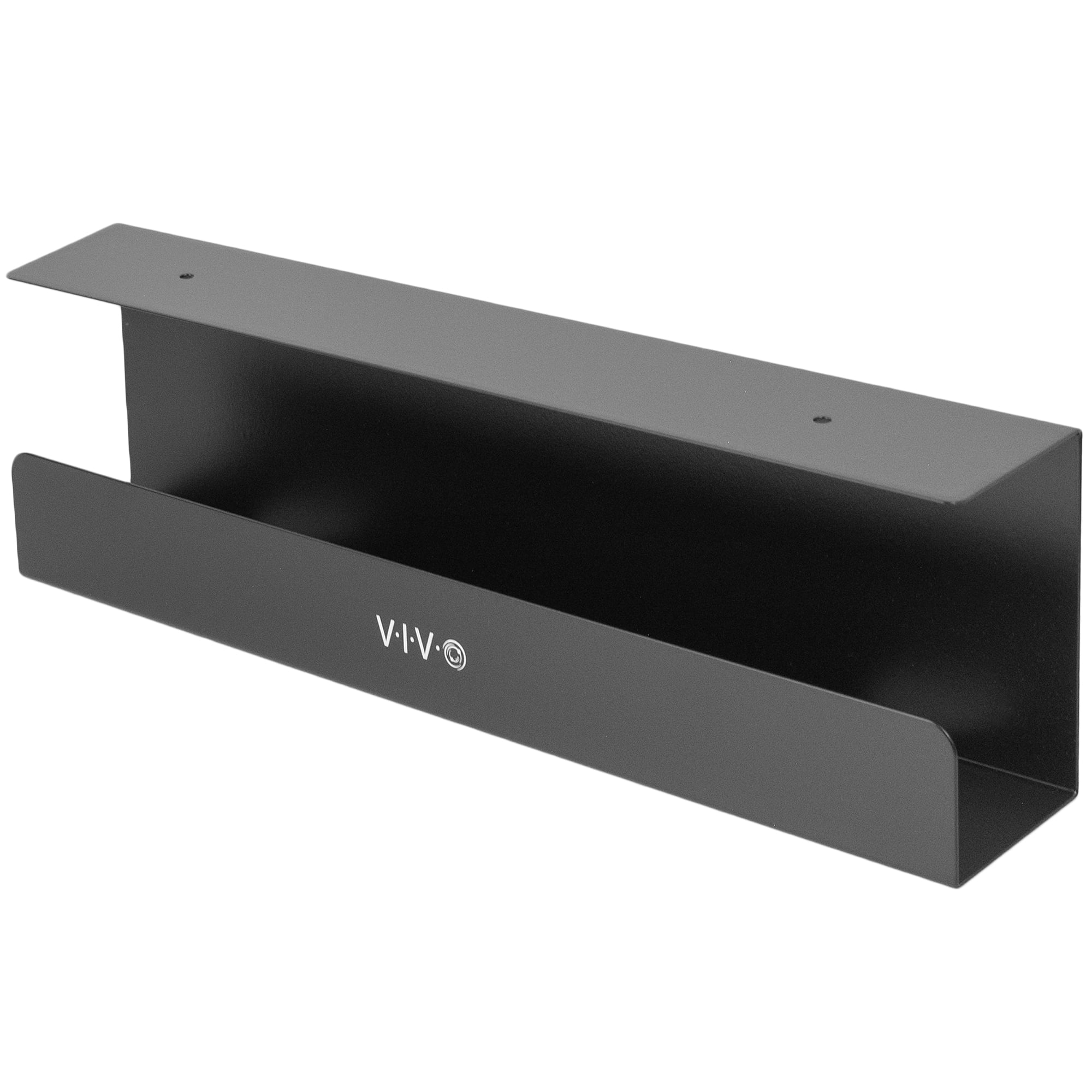 Vivo Black Under Desk 17 Cable Management Tray Wire Organizer Cord