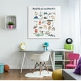 thumbnail image 2 of Stupell Industries Educational Nautical Alphabet Learning Chart Marine Wildlife Graphic Art Gallery Wrapped Canvas Print Wall Art, Design by Dishique, 2 of 7
