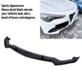 thumbnail image 3 of Kit Front Bumper Lip Spoiler Glossy Black Sporty Look Front Lip Spoiler Splitter Protector Replacement for Stelvio 2017 and Later, 3 of 7
