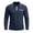 hgg121-Dark Blue, variant on Yaoyar Men's Long Sleeve Shirt-Zip Front Casual Golf Style Classic Collar Chest Pocket for Weekend Wear​​