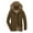 Coffee, variant on Men Solid Zipper Casual Hooded Hat Detachable Cold Resistance Keep Warm Jacket Coats Blue XXXXXXL