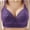 Purple, variant on Women's Plus Size Wireless Bra Full Coverage Side Support Lift Everyday Bra