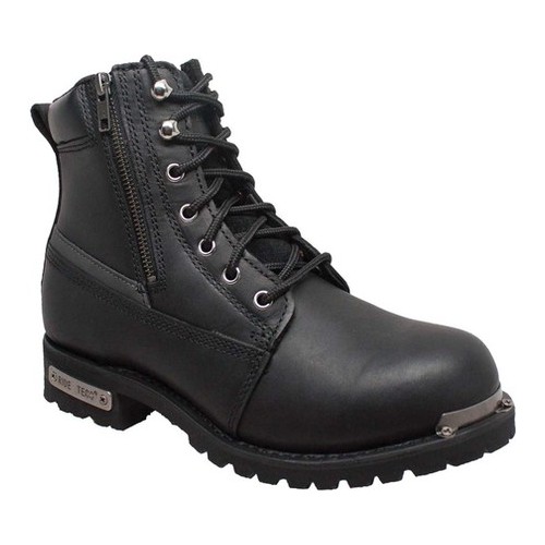 Flexible Outsole Motorcycle Shoes RIDETECS 6 Double Zipper Reflective Riding Boots for Men Full Grain Leather Flexible Outsole Motorcycle Shoes RIDETECS 6 Double Zipper Reflective Riding Boots for Men Full Grain Leather
