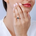 thumbnail image 4 of ANGARA Natural Split Shank Cushion 1.85 ct London Blue Topaz Solitaire Ring in 14K White Gold for Women (Size-7mm) | November Birthstone Jewelry for Women | London Blue Topaz Ring (Ring Size - 5), 4 of 11