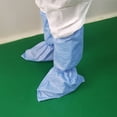 thumbnail image 3 of Un par de cubiertas de zapatos médicos desechables a prueba de polvo y antimicrobianos. Cubierta de zapatos y botas protectoras médicas azules. Cubierta de zapatos largos no tejidos. Irfora Cubrezapatos, 3 of 7
