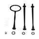 thumbnail image 1 of Mango para soporte para pasteles, varilla de Hardware, soporte de Metal para postres y pasteles, soporte redondo de Metal para pasteles de 3 niveles negro, 1 of 9