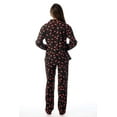 thumbnail image 3 of Just Love Women's Flannel Pajama Set - Cozy Long Sleeve PJ Set for Winter Sleepwear (Black - Sophisticated Flamingo, Small), 3 of 3
