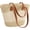 Beige Lace Stripe, variant on Pleneal Straw Bag For Women, Summer Straw Beach Handbags Large Shoulder Purses Woven Tote Bag,Beige and Khaki Stripe