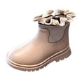 thumbnail image 1 of Kcodviy Girls Shoes Solid Color Boots for Girls Size 13 Short Boots Shoes Non Toddler Girl Boots Size 5 Slip Breathable Nude Women Riding Boots Girls Boots, 1 of 8