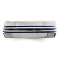 thumbnail image 3 of Edward Mirell Titanium with Blue Anodized Triple Groove Domed 8mm Band EMR100, 3 of 6
