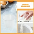 thumbnail image 3 of Soimiss Clear Rice Measuring Cup Transparent PP Rice Measurement Kitchen Tool For Families 5pcs, 3 of 8