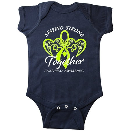 

Inktastic Lymphoma Awareness Staying Strong Together Gift Baby Boy or Baby Girl Bodysuit