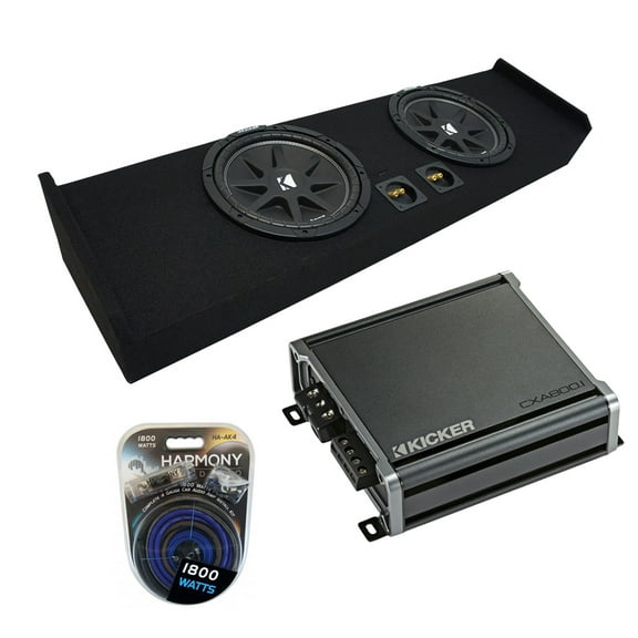 2009-2015 Ford F-150 Super Crew Truck Kicker Comp C12 Dual 12" Sub Box CXA800.1