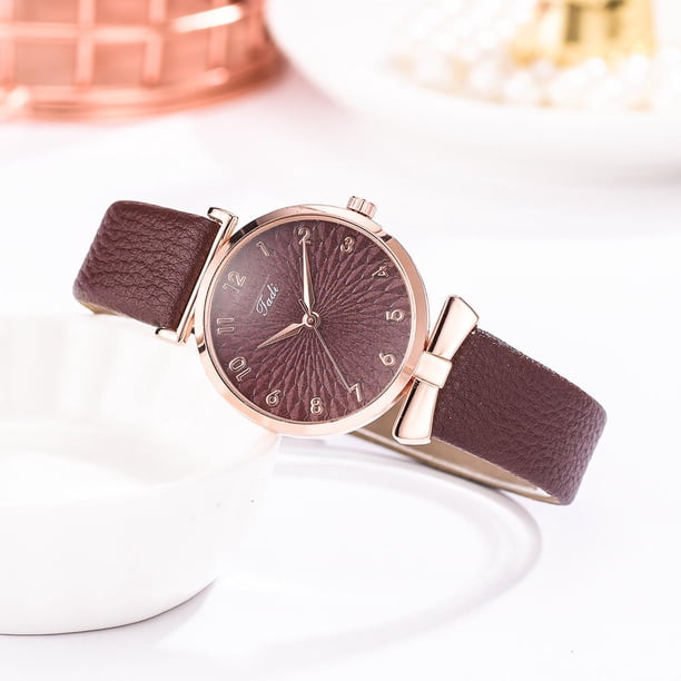 Relojes Mujer Pulsera Conjunto Flores Señoras Pulsera Reloj Casual Cuero Cuarzo Wmkox8yii gfajkfgbkjabf64