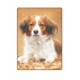 thumbnail image 1 of RYLABLUE Dog Under The Illusion Fleece Blankets Bed Throws 58x80 Inches, 1 of 3