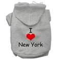 thumbnail image 1 of J'adore New York Sérigraphie Hoodies Gris Taille XS (8), 1 of 1