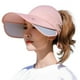 thumbnail image 1 of Sombrero de visera de ala ancha para mujer, gorra de visera de golf, sombrero de protección solar para playa, jardín, tenis, correr, sombrero parasol, 1 of 7