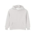 thumbnail image 3 of Mercatoo Boys Girls Solid Soft Ho𝐨ded Sweatshirt Classic Oversized Ho𝐨dies Loose Pullover Sweatshirts with Pocket for Kids, 3 of 9