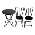 thumbnail image 1 of Juego de Sillas y Escritorio de Casa de Muñecas Sunnimix Mini Muebles Negro, 1 of 8