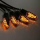 thumbnail image 3 of 4 unids/set Universal motocicleta Led señal de giro larga señal corta señal de giro accesorios ámbar, 3 of 4