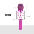 thumbnail image 2 of Microfono Karaoke Inalambrico Con Bluetooth y Bocina Altavoz Morado Marthing Micrófono Bluetooth Con Mezclador Bocina Recargable Diversion y Entretenimiento Actividades de Karaoke y Familiares, 2 of 9