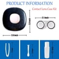 thumbnail image 2 of Kit de estuches para lentes de contacto Erewa con espejo y 3 estuches adicionales, color negro, 2 of 7