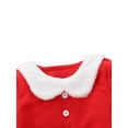 thumbnail image 4 of ITFABS Robe pour Enfants, Col Peter Pan/ Col Rond Manches Longues une-Pièce, 4 of 9