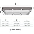 thumbnail image 2 of Porch Swing Canopy, Outdoor Swing Cover Replacement Canopy, Swing Canopy Cover Replacement 420D, Top for Porch Patio Garden Pool Seat(Red,98x73x7inch), 2 of 7