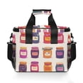 thumbnail image 7 of FORMRS Insulated Cooler Bag 24 Cans Capacity Soft Leakproof Lunch Box with Side Pockets, Jam Jars, 7 of 7