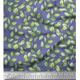 thumbnail image 1 of Soimoi Purple Cotton Cambric Fabric Leaf Print Fabric by Yard 42 Inch Wide, 1 of 3
