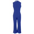 thumbnail image 5 of Women's Summer Wide Leg Sleeveless Romper - Casual Comfortable Jumpsuit for Daily Wear & Home Relax, 5 of 6