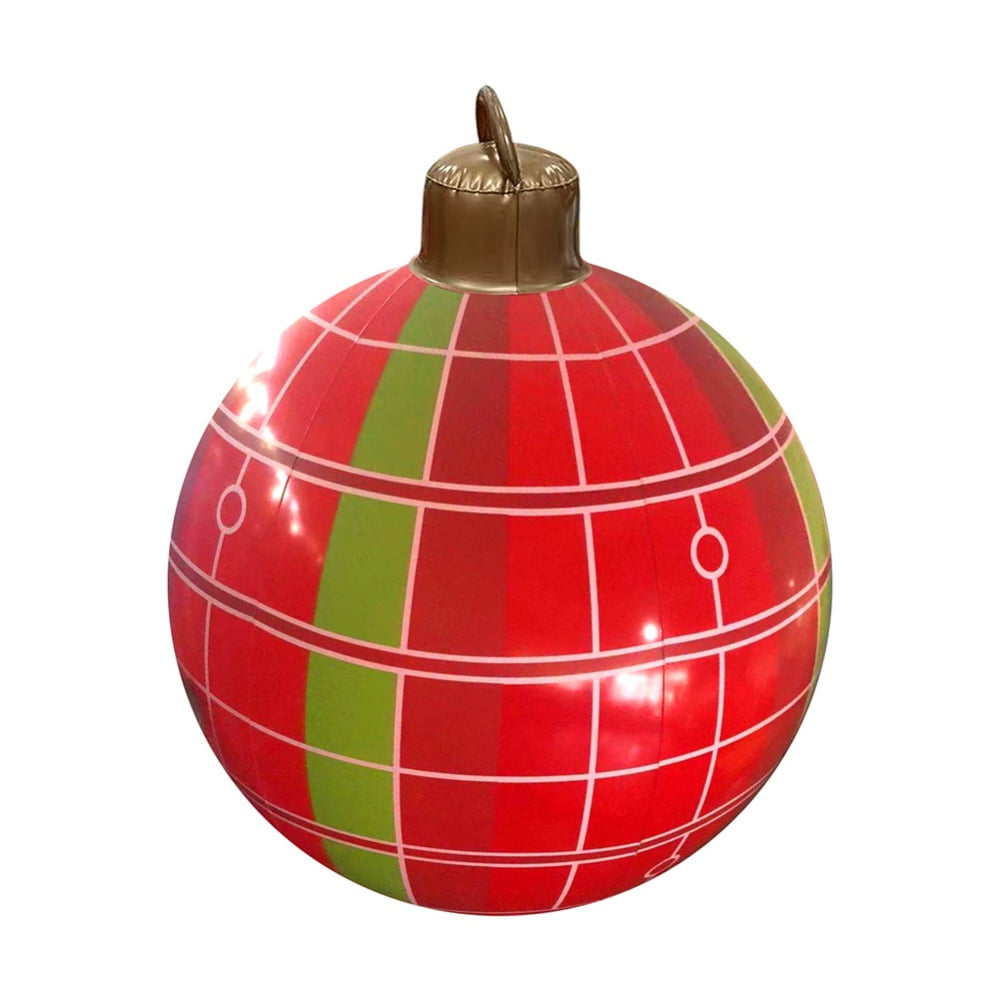 Outdoor Christmas inflatable Decorated Ball, 23.6 inch PVC Giant Christmas Inflatable Ball with