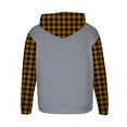 thumbnail image 5 of Mens Sweatshirt Under $10 Men's Fashion Hoodies & Sweatshirts Plaid Print Hooded Sweatshirt Drawstring Plush Warm Camiseta para Hombre, 5 of 5