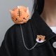thumbnail image 5 of Broche de cadena de peluche de dinosaurio, broche de muñeco de peluche de tigre y panda de dibujos animados, bonitos accesorios de pin, 5 of 7