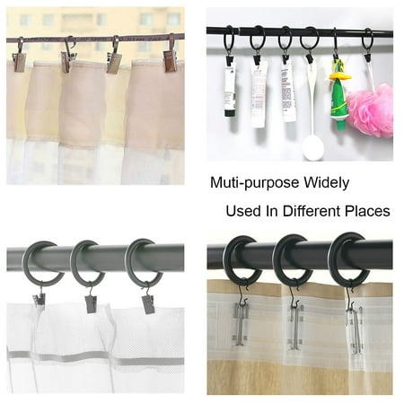 8 Pack Curtain Clips Rings Dry Shower Ring W 1 93 Interior Dia Silver Canada 8 Pack Curtain Clips Rings Dry, Curtain Clip Rings How To Use