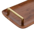 thumbnail image 5 of Kate and Laurel Cantwell Wood Decorative Tray, Walnut Brown 18x8, 5 of 10